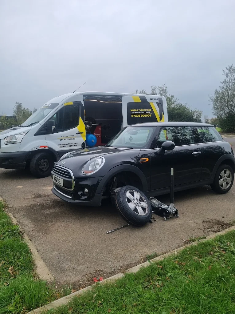 Lux Tyres mobile van ready for callout - serving Dewsbury